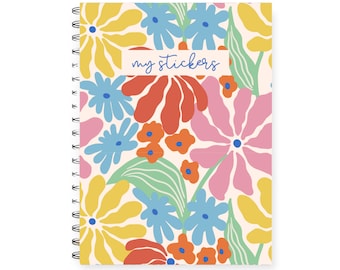 Reusable sticker book, Sticker album reusable, sticker album, sticker collection book, sticker release notebook, sticker binder