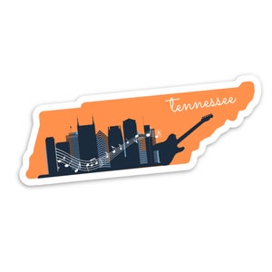 Tennessee Sticker, Nashville sticker, TN sticker, Nashville vinyl sticker, Tennessee state decal, Tennessee bumper sticker