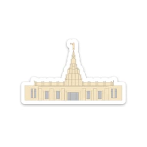 Phoenix Temple Sticker, lds gifts for missionaries, lds temple stickers, lds baptism gift boy, youth theme sticker