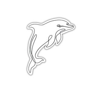 dolphin stickers for water bottle, dolphin gifts, advent calendar fillers for kids, cute stocking stuffers for girls, dolphin decal, pre