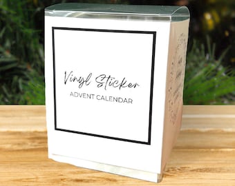 Bookish advent calendar, book lover advent calendar 2026, sticker advent calendar, Christmas countdown calendar, teen advent calendar
