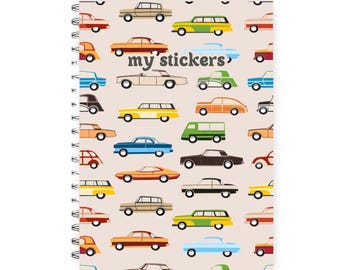 Reusable sticker book boy, Sticker album reusable, sticker collection book, sticker release notebook, sticker binder, cute sticker book