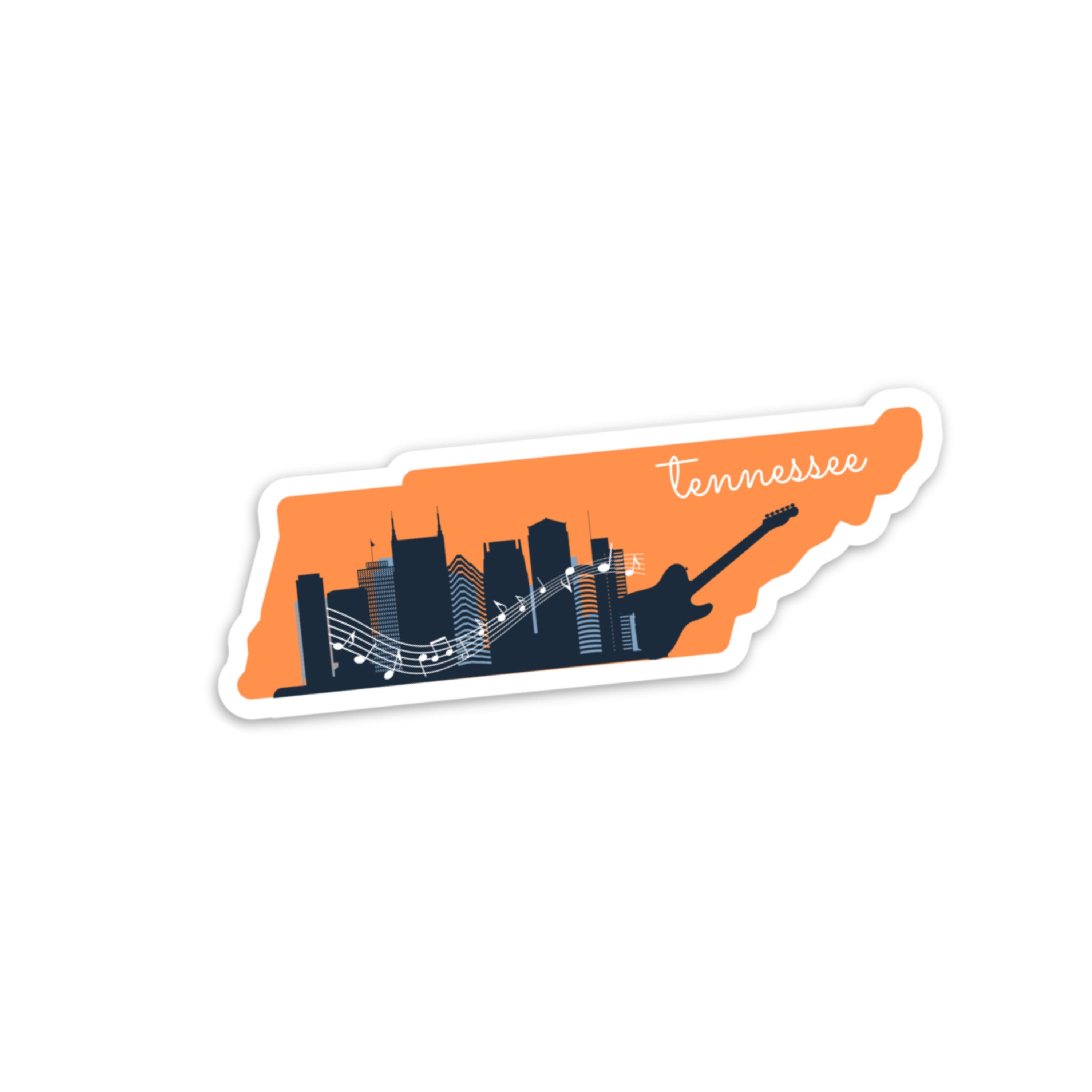 Tn Sticker Tennessee Sticker, Nashville Sticker, TN Sticker, Nashville Vinyl ...