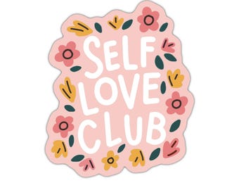 Self love sticker, therapy sticker, wellness stickers, self care stickers, mental health matters stickers, mental health stickers for teens