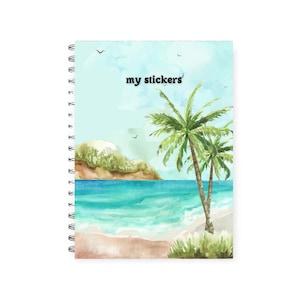 Reusable sticker book landscape, Sticker album, sticker collector book, sticker collection book, sticker release book, sticker binder
