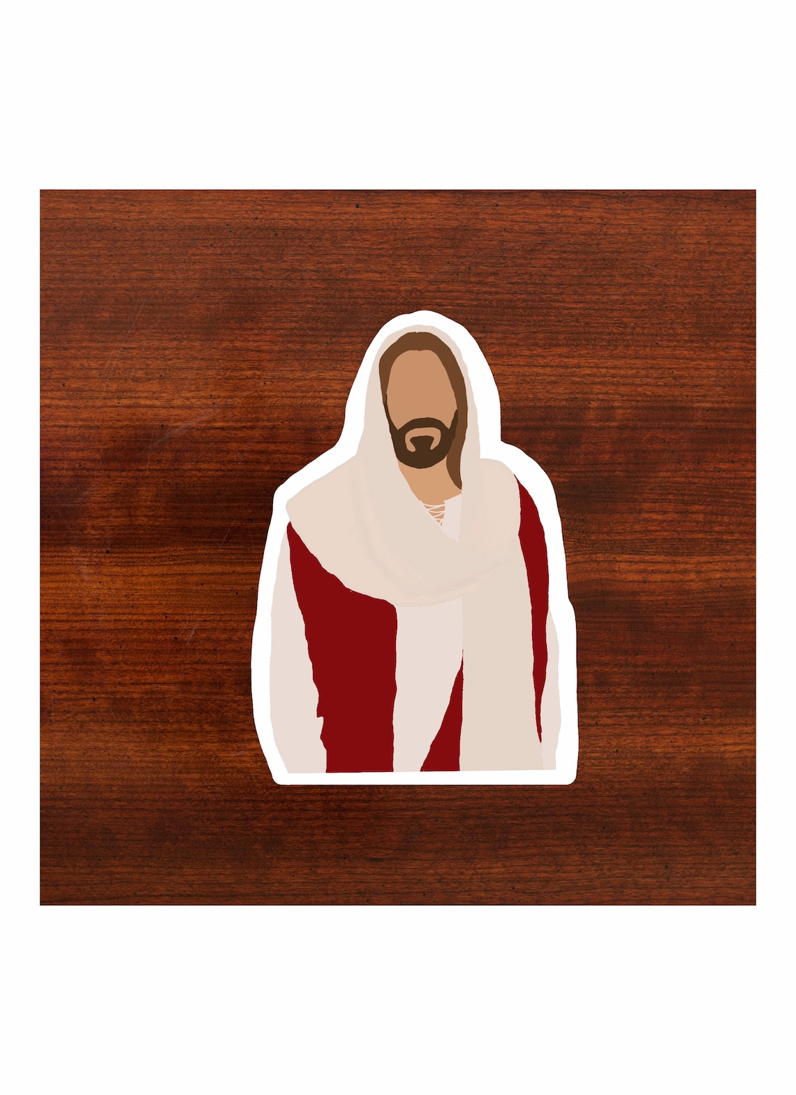 Jesus Christ Sticker 3x3 in. Vinyl Sticker for your Laptop Etsy