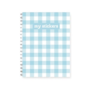 Wiederverwendbares Stickerbuch blau, süßes Stickerbuch, Stickeralbum wiederverwendbar, Sticker Sammelbuch, Sticker Trennbuch, Sticker Journal