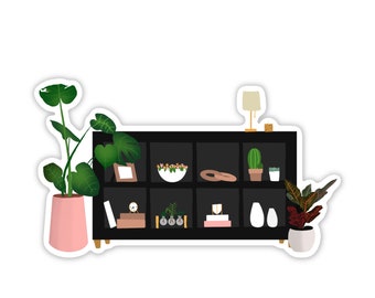 House plant sticker, potted plant stickers, plant mom sticker, plant lover sticker, monstera sticker, plant daddy sticker