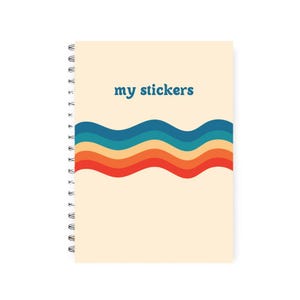 Reusable sticker book rainbow, cute sticker book, sticker book storage, sticker release notebook, sticker collection book