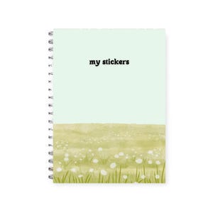 Álbum de pegatinas reutilizable con formato horizontal, álbum de pegatinas, libro de colección de pegatinas, carpeta de pegatinas, libro de colección de pegatinas, libro de liberación de pegatinas