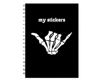Wiederverwendbares Stickerbuch Junge, Stickersammelalbum, Stickeralbum wiederverwendbar, Stickersammelbuch, Sticker-Release Notizbuch