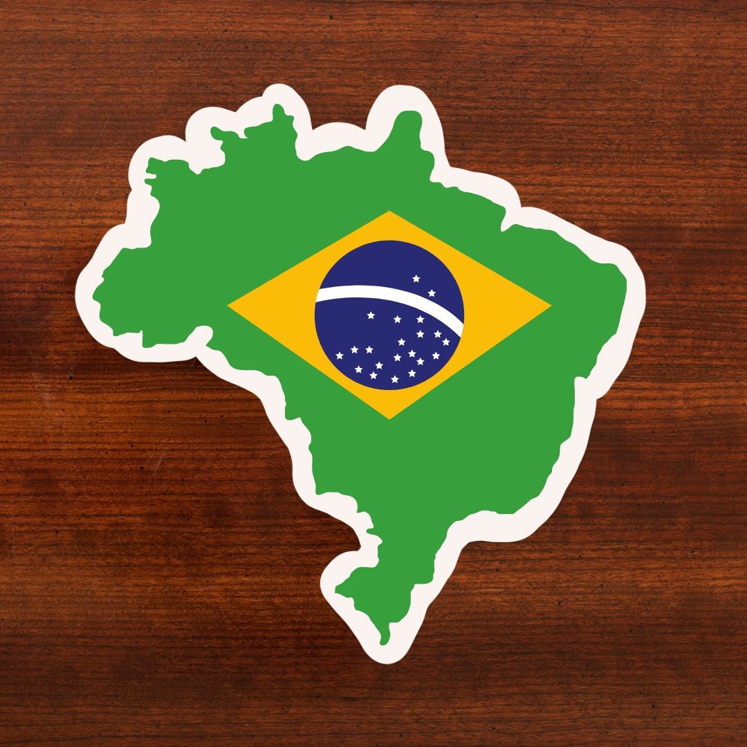 Brazil Sticker, World Cup Stocking Stuffer, Brazil Gift Basket, World ...