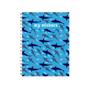Reusable sticker book ocean, cute sticker book, Sticker album reusable, sticker collection book, sticker release notebook