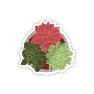 Sappige stickers, schattige plantenstickers, plantenliefhebberstickers, plantmoedersticker, plantstickers voor kindle