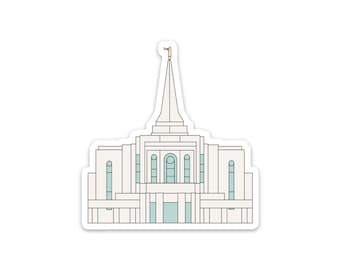 Gilbert Arizona Temple Sticker, lds gifts for missionaries, lds temple stickers, lds baptism gift boy, youth theme sticker