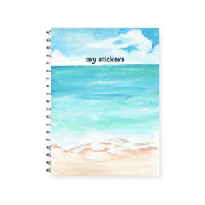 Reusable sticker book landscape, Sticker album, sticker collector book, sticker collection book, sticker binder, sticker release book