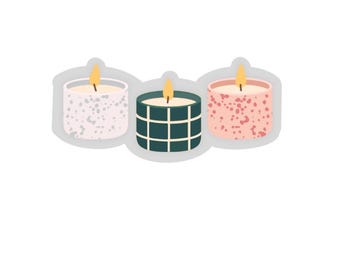 Candle stickers for kids, fall stickers for kindle, cozy sticker christmas, cute fall stickers, cozy sticker for kindle