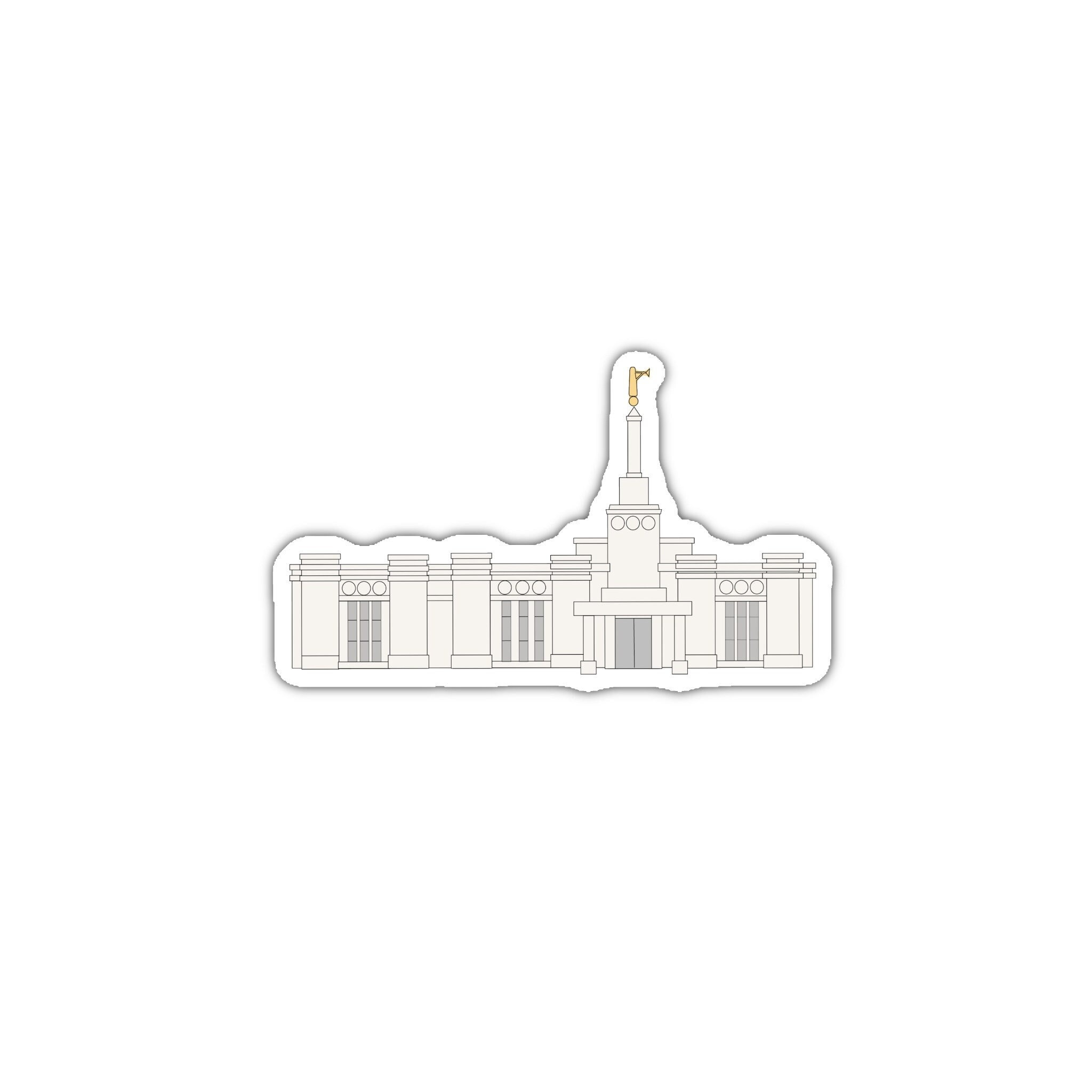 Perth Australia temple Sticker, lds gifts for missionaries, lds temple stickers, lds baptism gift boy, youth theme sticker