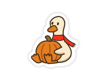 Silly goose sticker, fall stickers for kindle, goose sticker christmas, cute fall stickers, cozy sticker for kindle