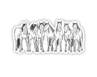 Horse stickers for waterbottle, coastal cowgirl stickers, western stickers, rodeo stickers, horse decal for car