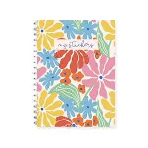 Reusable sticker book, Sticker album reusable, sticker album, sticker collection book, sticker release notebook, sticker binder