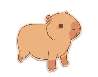 Capibara sticker, capibara kawaii stickers, capibara baby, capibara cadeau, capibara sticker, capibara bumper sticker, capibara auto sticker