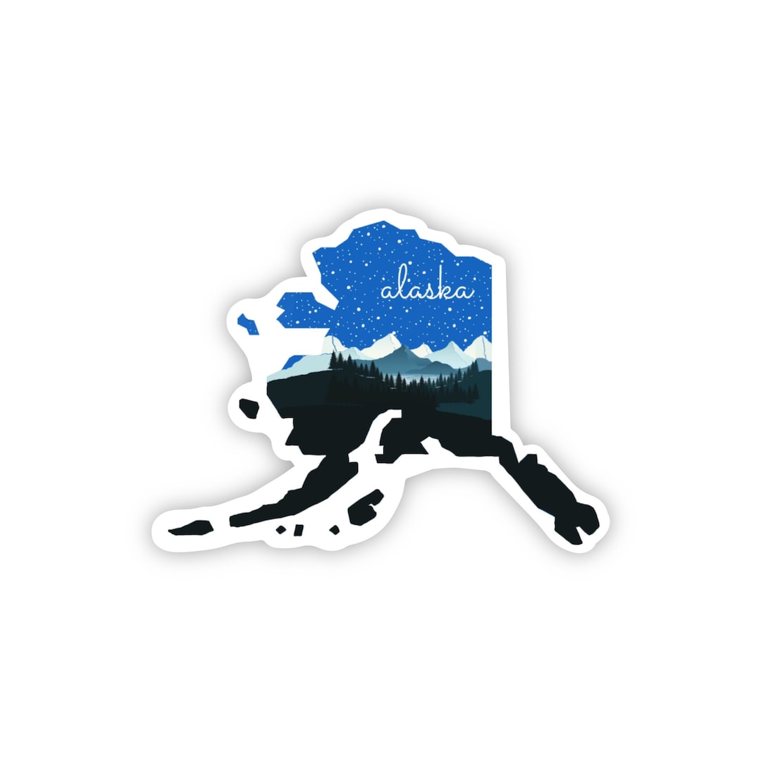 Alaska Stickers, Alaska Sticker for Car, Alaska Gift, Alaska Travel ...