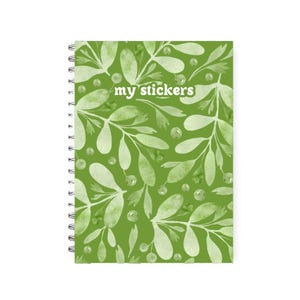 Livre d&#39;autocollants réutilisable floral, livre de collection d&#39;autocollants, livre d&#39;autocollants mignon, journal d&#39;autocollants, carnet d&#39;autocollants, album d&#39;autocollants réutilisable