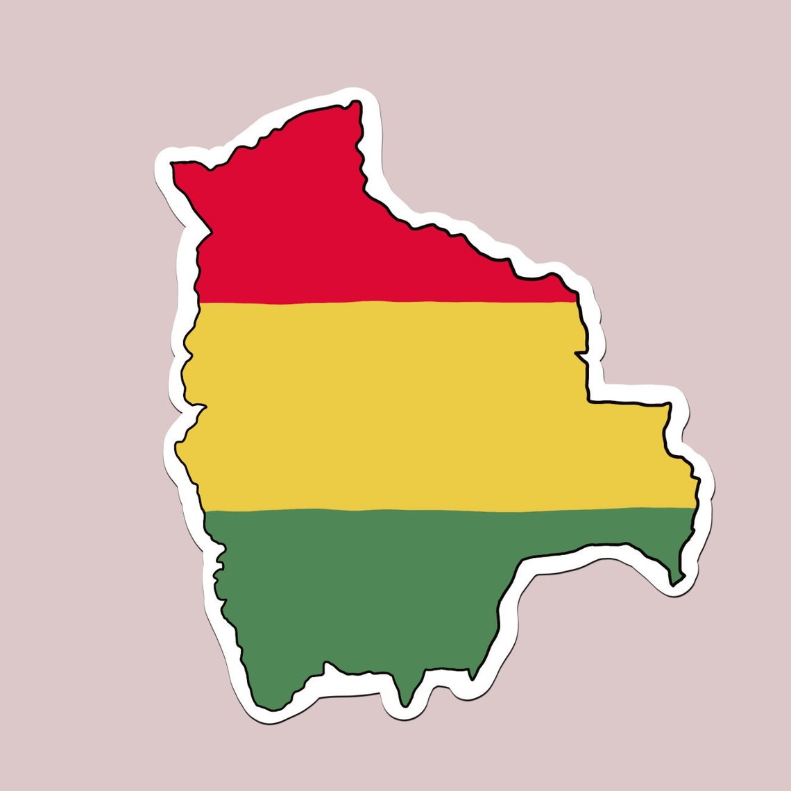 PREORDER Bolivia 3x3in. Vinyl Sticker for your Laptop Water Etsy