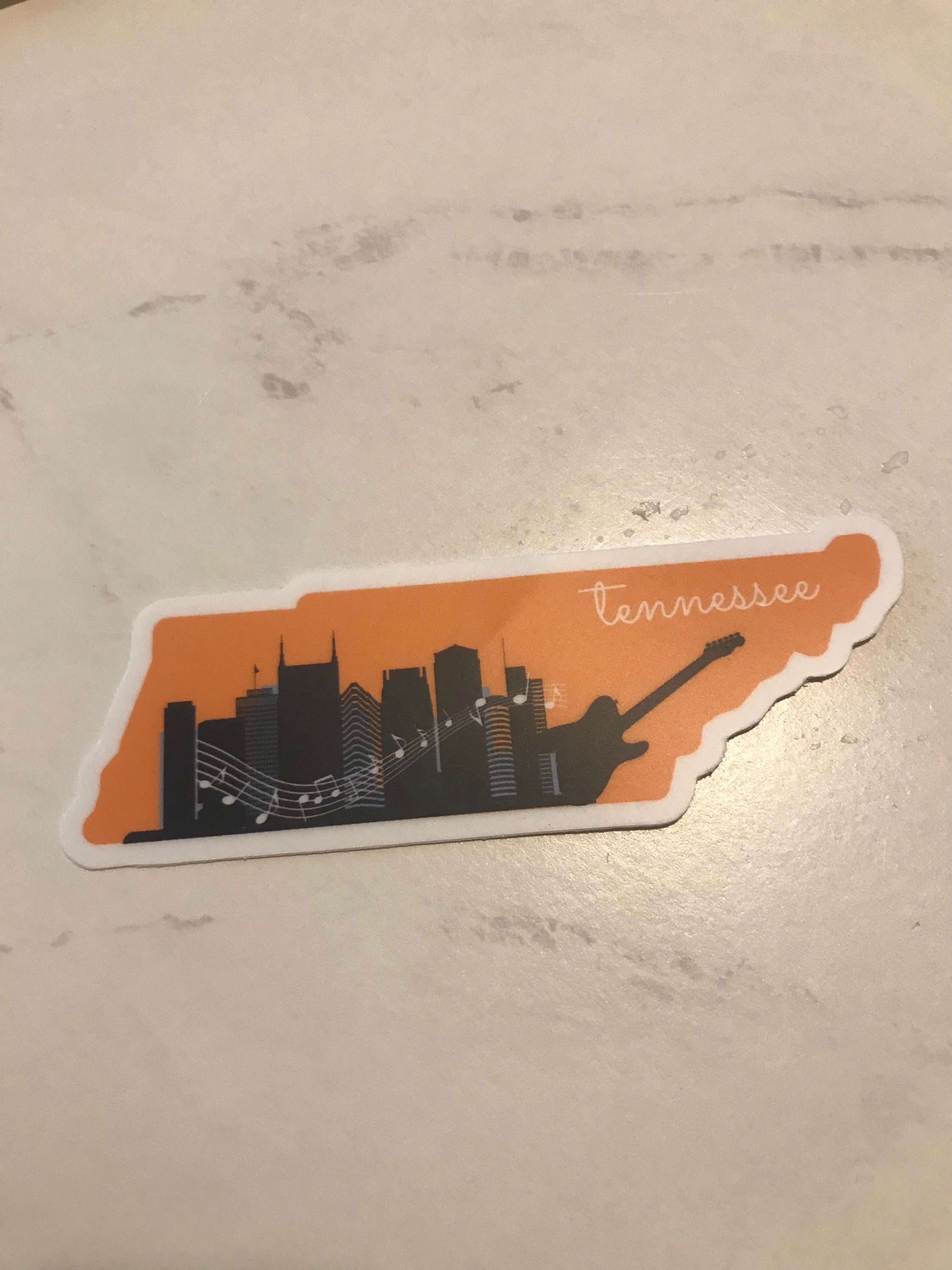 Tn Sticker Tennessee Sticker, Nashville Sticker, TN Sticker, Nashville Vinyl ...