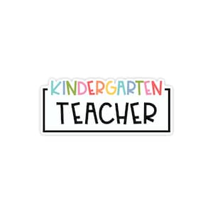 Kindergarten teacher stickers, teacher water bottle stickers, stickers for teachers, kindergarten teacher gift, gift for teacher from class