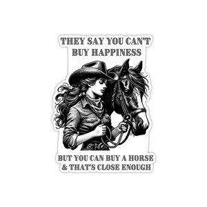 Horse stickers for waterbottle, western stickers, coastal cowgirl stickers, rodeo stickers, horse decal for car