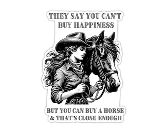 Horse stickers for waterbottle, western stickers, coastal cowgirl stickers, rodeo stickers, horse decal for car