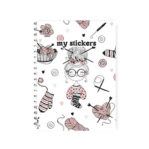 Reusable sticker book knitter, cute sticker book, sticker book storage, sticker release notebook, sticker collection book