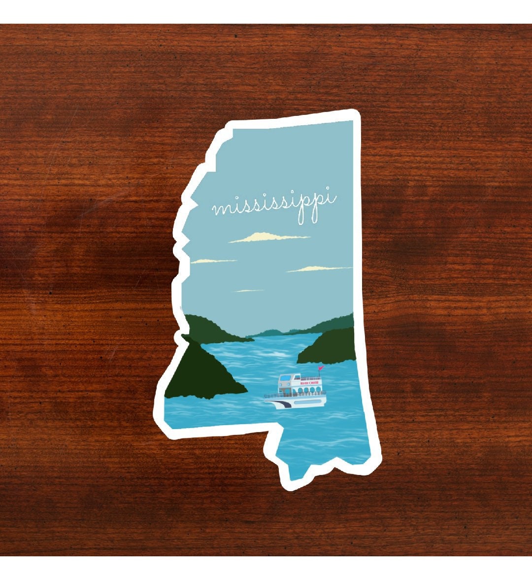 Mississippi Sticker Mississippi State 3x3in Sticker Vinyl Etsy