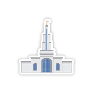 San Antonio Temple Sticker, lds gifts for missionaries, lds temple stickers, lds baptism gift boy, youth theme sticker