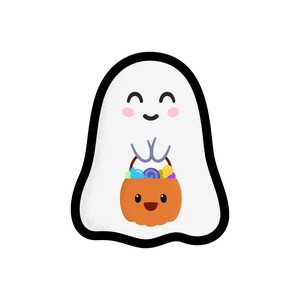 Trick or treat ghost, Cute ghost sticker set, ghost stickers waterproof, halloween sticker bundle, Halloween stickers for water bottle