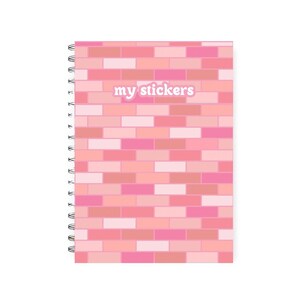 Reusable sticker book pink, Sticker album reusable book, sticker collection book, sticker journal, sticker binder, cute sticker book