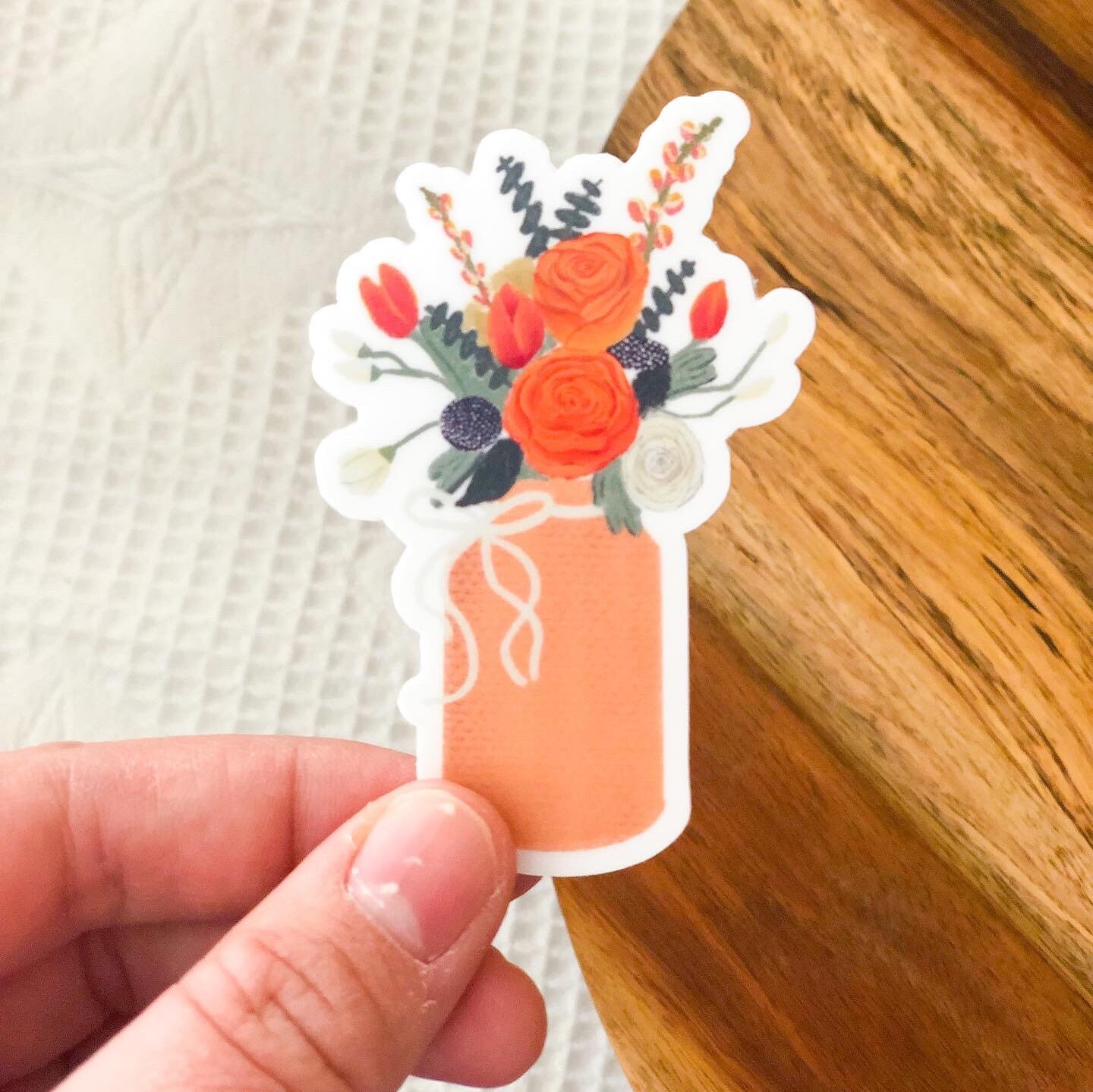 Rose Bouquet Sticker, Flower Bouquet Sticker, Flower Stickers for ...