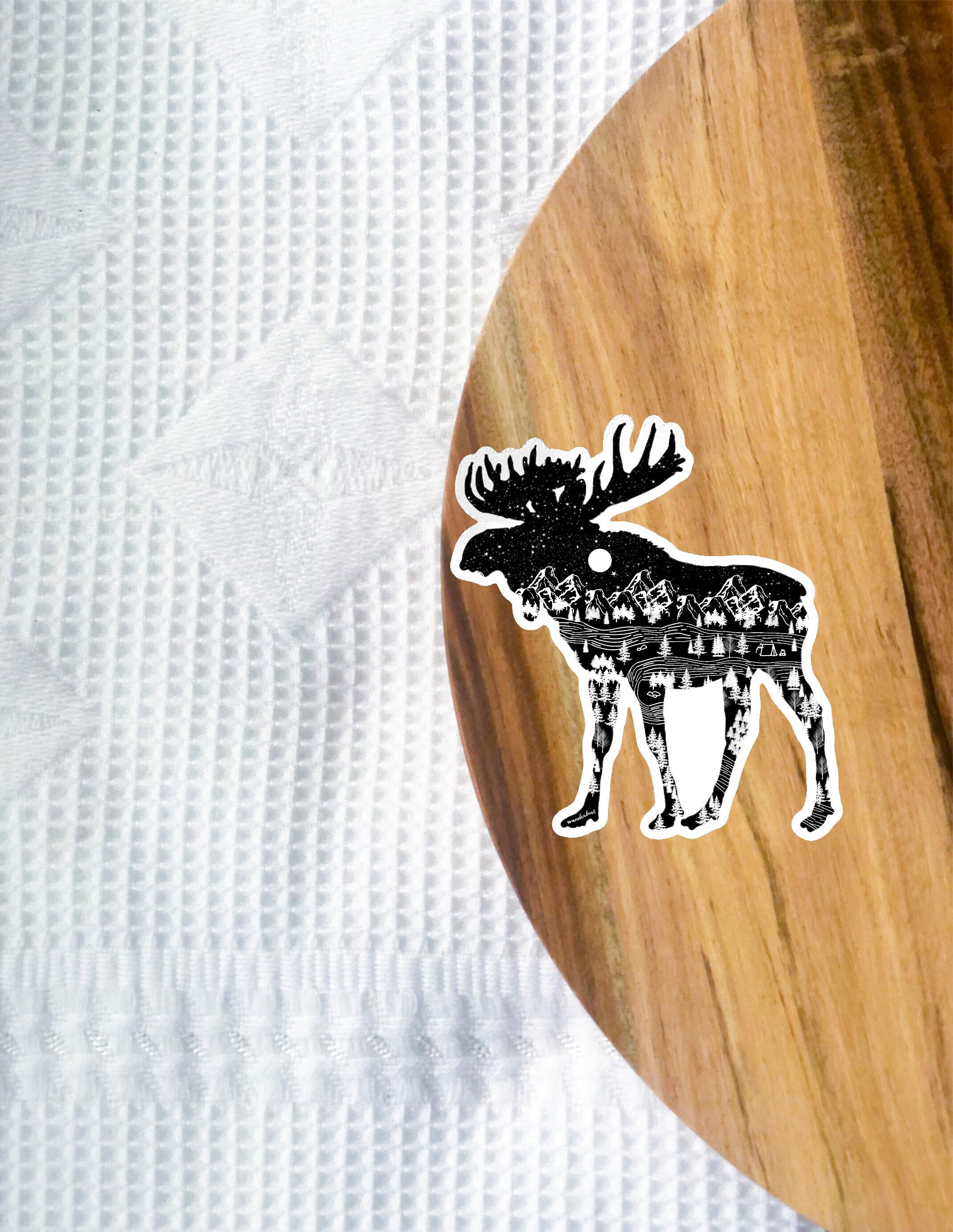 Moose Sticker, Moose Decal, Moose Vinyl Stickers, Outdoor Stickers for ...