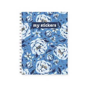 Livre d&#39;autocollants réutilisable floral, cahier d&#39;autocollants, livre de collection d&#39;autocollants, joli livre d&#39;autocollants, album d&#39;autocollants réutilisable