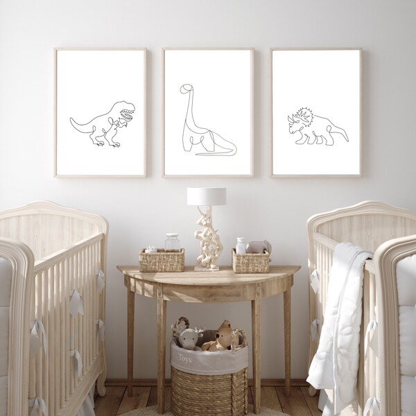 Dinosaur Wall Art - Etsy