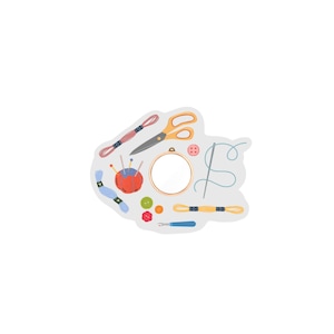 Cross stitch stickers, embroidery stickers, thread sticker, embroidery sticker unique, cross stitch bumper sticker