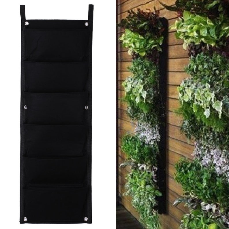 6 Pocket Vertical Garden Planter Etsy