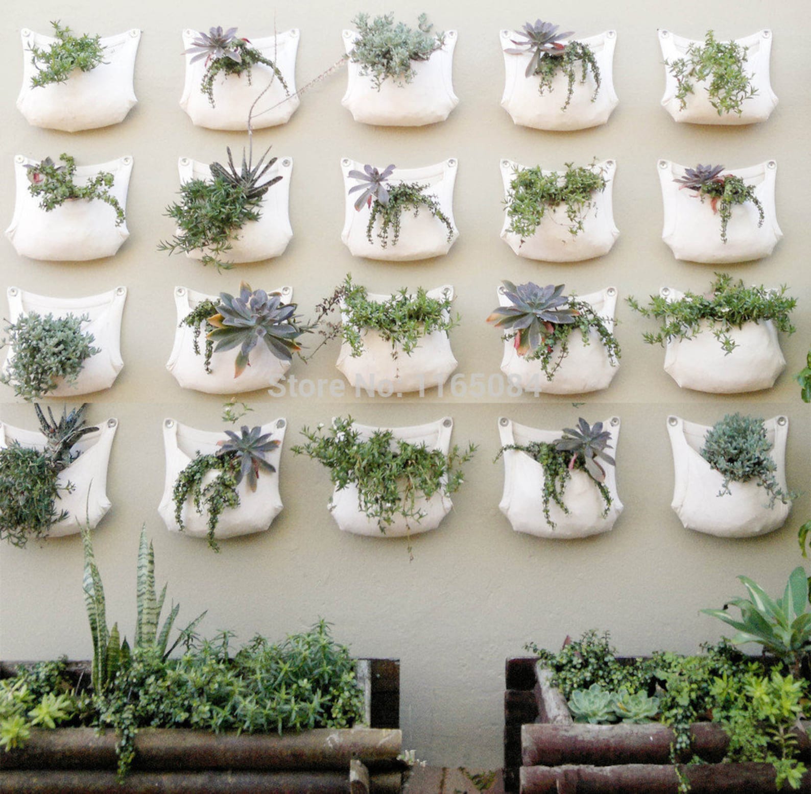 Single Pocket Wall Planters2 Piece Etsy