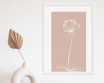 Botanical muur kunst print, Boho kunst printbaar