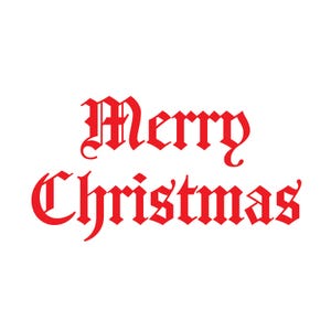 Simple Merry Christmas Wall/Window Decal