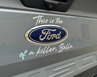 This is the ___ of a killer, Bella Sparkle Vinyl Decal