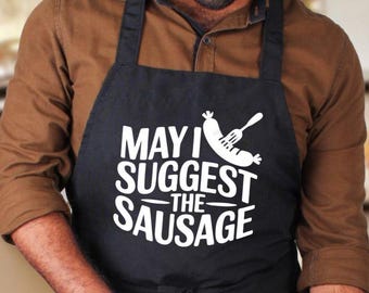 Personalized BBQ Apron- Funny Dad Gift, Fathers Day Gift Husband, Durable Chef Apron, Boyfriend Gift, Grill Lovers Gift, 9 Barbecue Designs