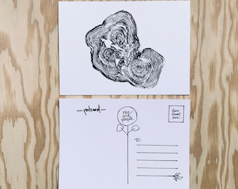 Postcard | 5 x 7 Blank Postcard | Wood Print Postcard | Designs 11-15